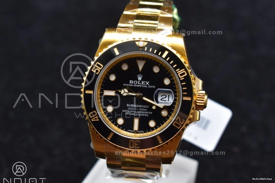 Bold 904L Edition Black VS Submariner 1:1 YG 1138 Steel Ceramic VSF Best 126618 LN 0424